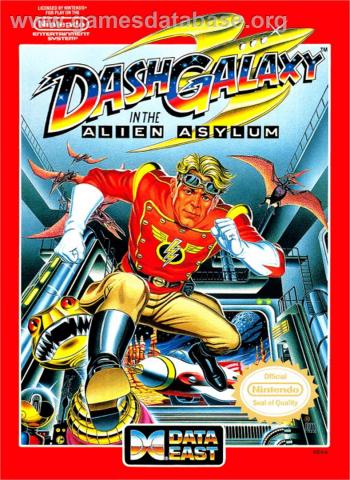 Cover Dash Galaxy in the Alien Asylum for NES